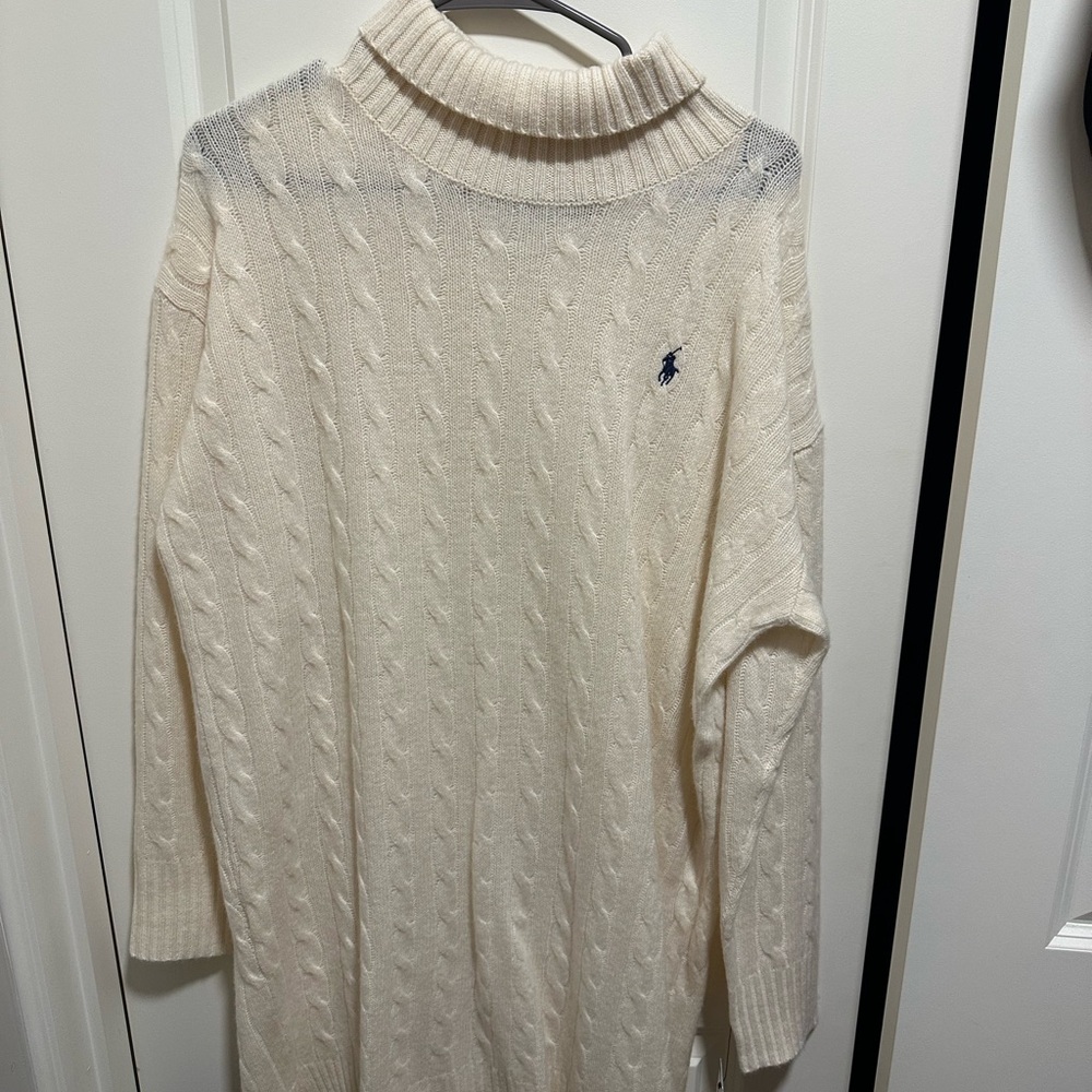 Ralph Lauren Cream Cable Knit Sweater